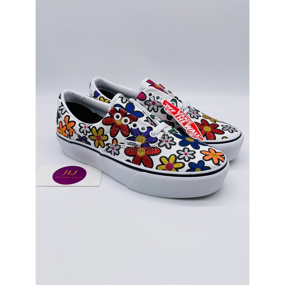 vans glitter daisies era platform
